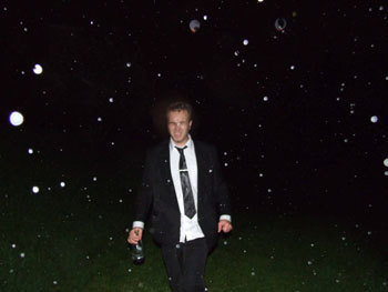 Walking through rain michael botur